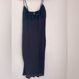 WILD FABLE Black Midi Dress